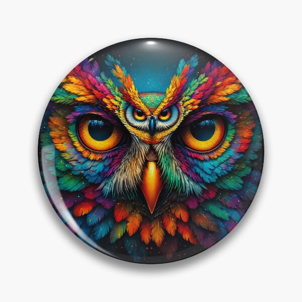 Item preview, Owl Design – Ultra-Neon Spirit Animal designed and sold by Neer arts.