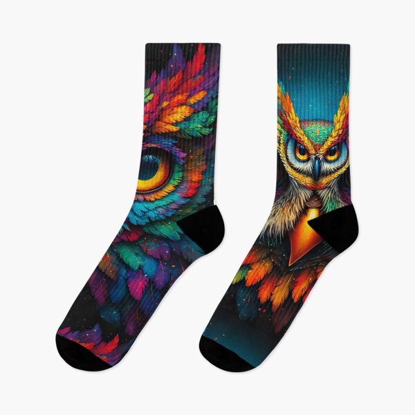 Item preview, Owl Design – Ultra-Neon Spirit Animal designed and sold by Neer arts.