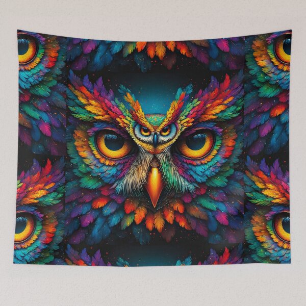 Item preview, Owl Design – Ultra-Neon Spirit Animal designed and sold by Neer arts.