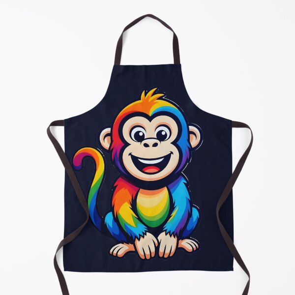 Item preview, Vibrant Rainbow Cartoon Monkey Friend designed and sold by Rostislav Bouda.