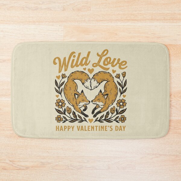 Item preview, Wild Love Vintage Foxes Heart Floral Illustration designed and sold by zzz888.