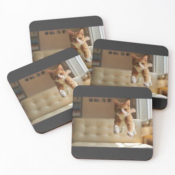 Item preview, Ginger Cat in Full Leap: Feline Audacity - Elite Dynamic Design designed and sold by Design4AllThings.