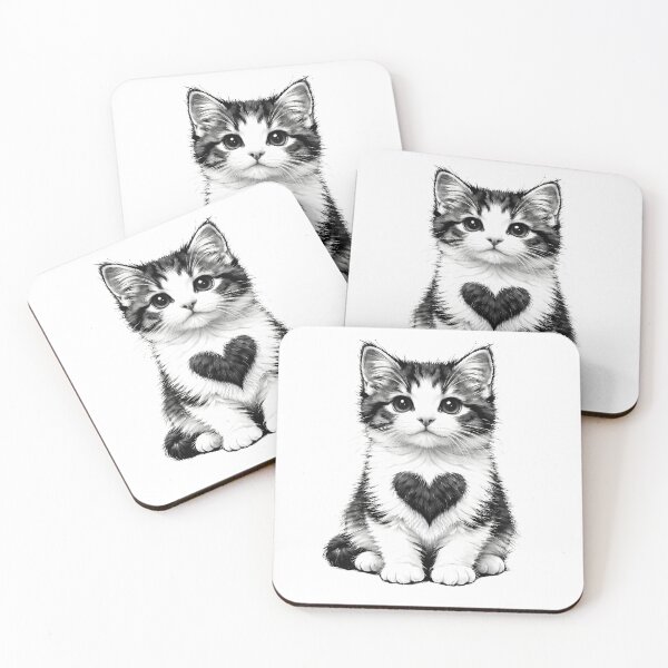 Item preview, Valentines Day Kitten designed and sold by CrazyAlpacaDSGN.