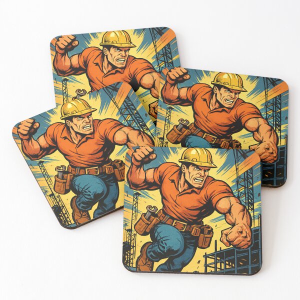 Item preview, Construction worker | Comics stylCartoone -  designed and sold by ComicsFactory.