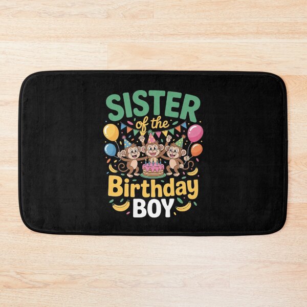 Item preview, Sister Of The Birthday Boy Monkey Family Matching Party designed and sold by joyouartArt.