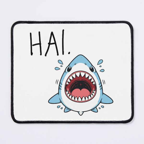Item preview, Shark Minimalist Wordplay Shark Illustration Statement designed and sold by CreareAT.
