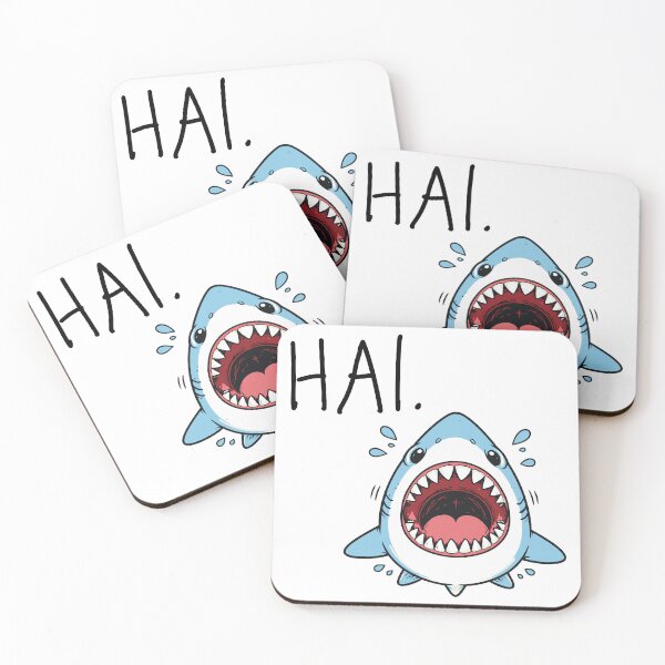 Item preview, Shark Minimalist Wordplay Shark Illustration Statement designed and sold by CreareAT.