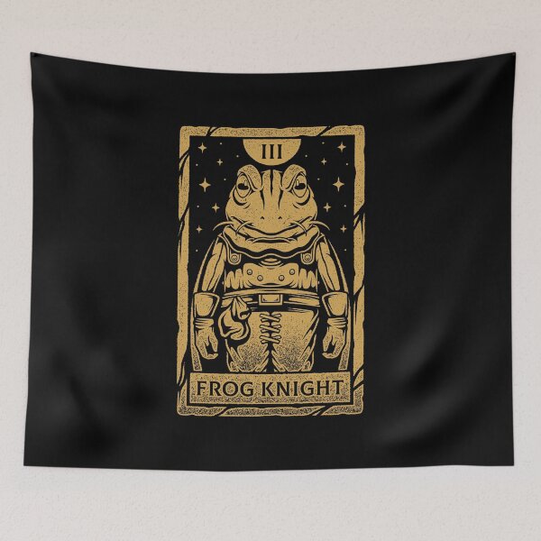 Item preview, Frog Knight Tarot Card designed and sold by AlundrART.