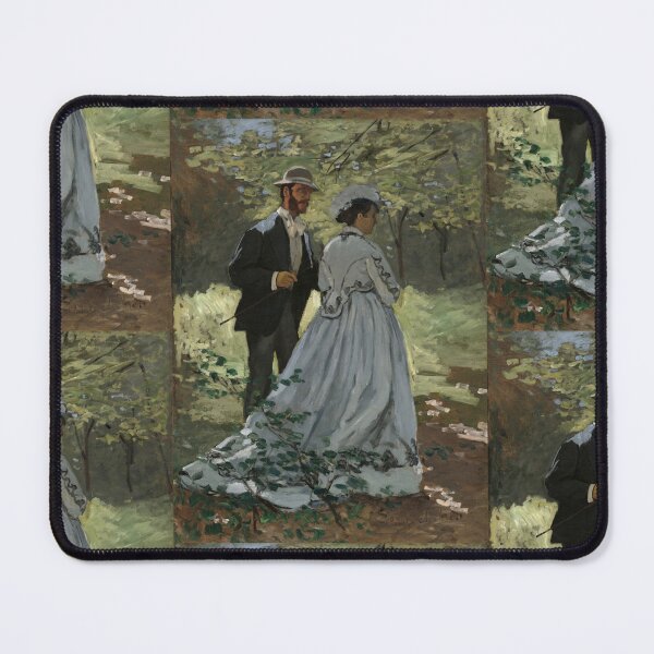 Item preview, Bazille and Camille Study for Dejeuner Sur Lherbe by Claude Monet: Romantic Woodland Stroll Poster designed and sold by artofuniverse.