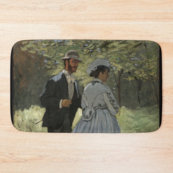 Item preview, Bazille and Camille Study for Dejeuner Sur Lherbe by Claude Monet: Romantic Woodland Stroll Poster designed and sold by artofuniverse.