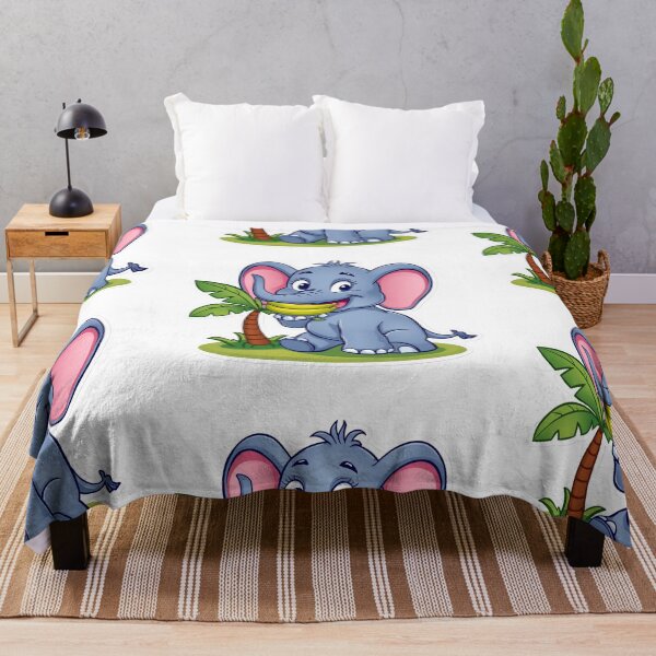 Item preview, Cartoon Elephant Eating banana happily designed and sold by MagicMaker1984.