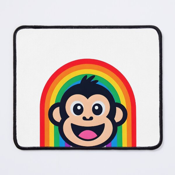 Item preview, Happy Rainbow Arch Monkey Face designed and sold by Rostislav Bouda.