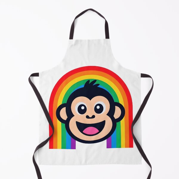 Item preview, Happy Rainbow Arch Monkey Face designed and sold by Rostislav Bouda.