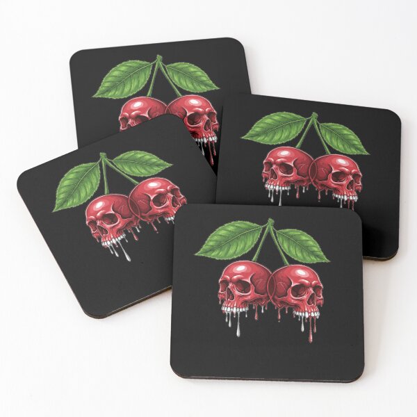 Item preview, Skull Cherries - Edgy Gothic Fruit Streetwear Art designed and sold by Maclaw200d.