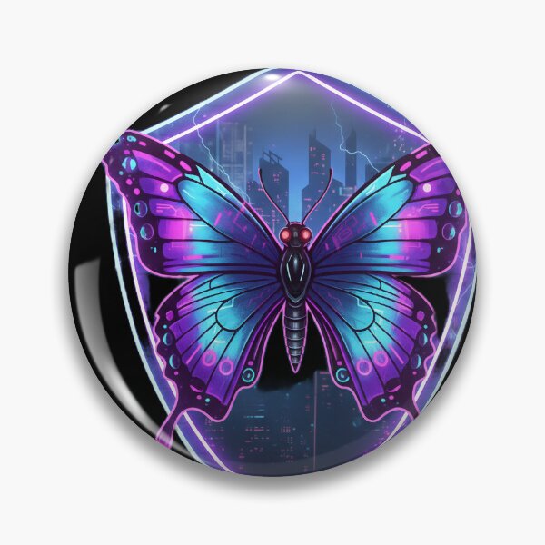 Item preview, Majestic Neon Butterfly Shield Mascot designed and sold by Sastore.online .