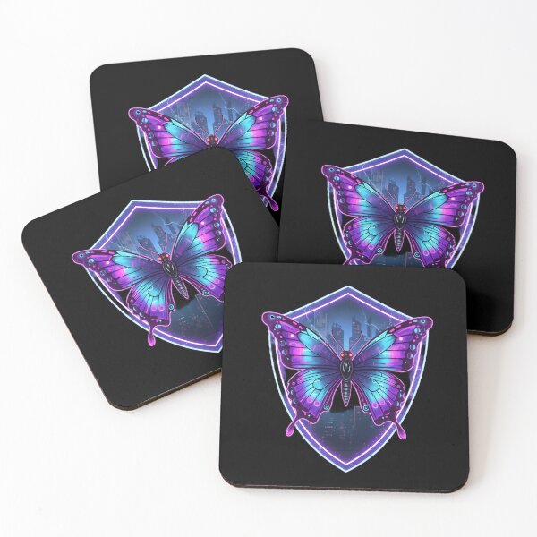 Item preview, Majestic Neon Butterfly Shield Mascot designed and sold by Sastore.online .