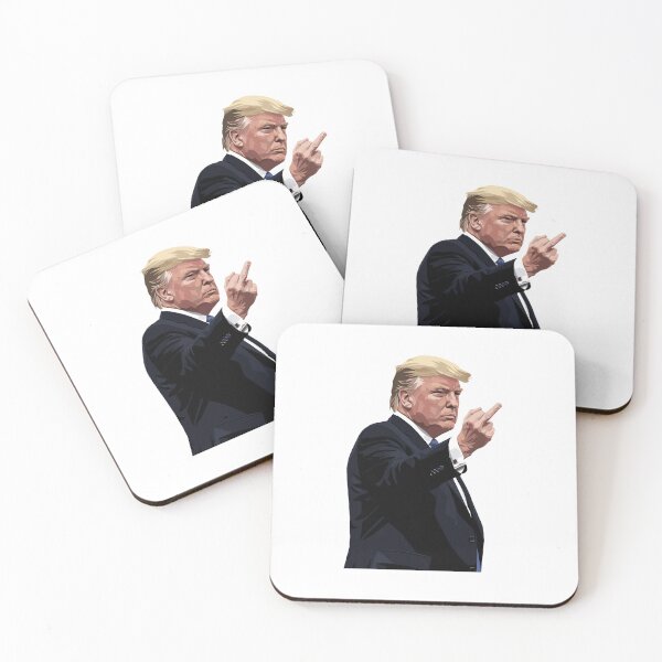 Item preview, Trump Defiant Hand Gesture Political Expression designed and sold by barrycantre11.