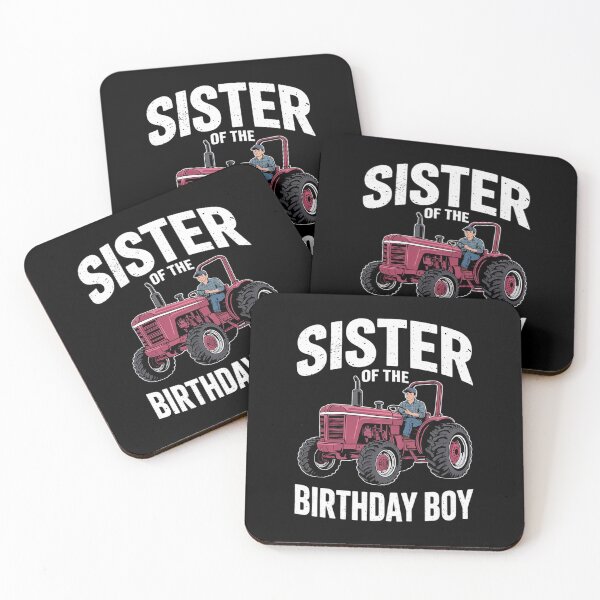 Item preview, Sister of the Birthday Boy Red Tractor Matching Family Party designed and sold by angolinnArt.