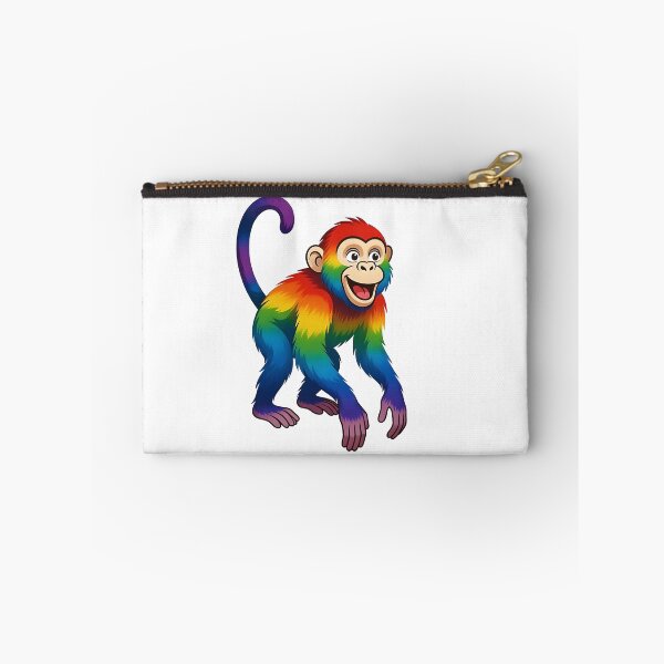 Item preview, Vibrant Walking Rainbow Monkey Illustration designed and sold by Rostislav Bouda.