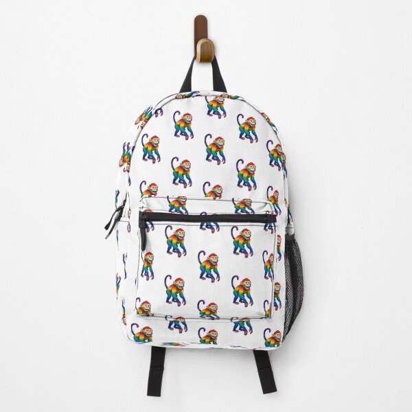 Item preview, Vibrant Walking Rainbow Monkey Illustration designed and sold by Rostislav Bouda.