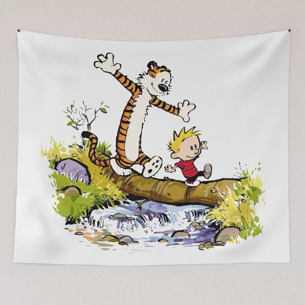 Item preview, Calvin and Hobbes Walking designed and sold by Nikita Abakumov.