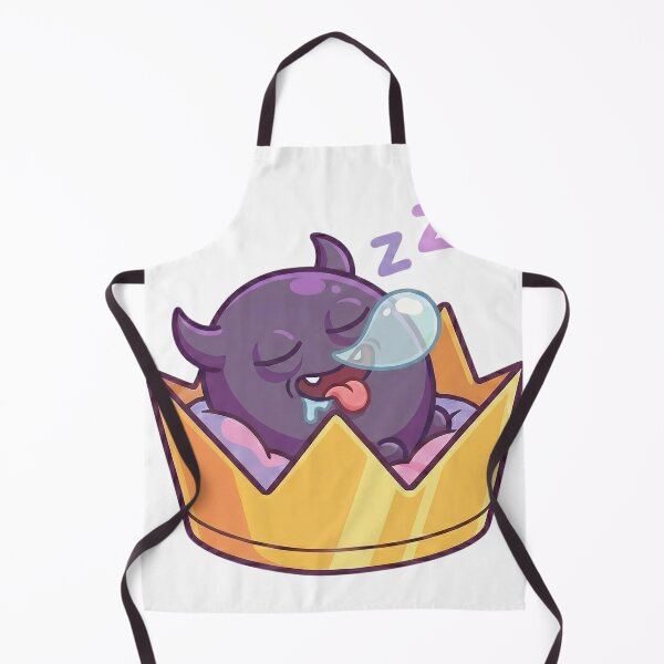 Item preview, Zot the Sleepy Tiny Demon: Napping in Crown with Snot Bubble (Kawaii Sticker) designed and sold by ColorTheoryLab.