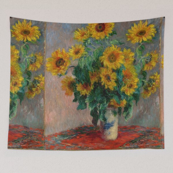 Item preview, Bouquet of Sunflowers by Claude Monet: Impressionist Floral Fine Art Print designed and sold by artofuniverse.
