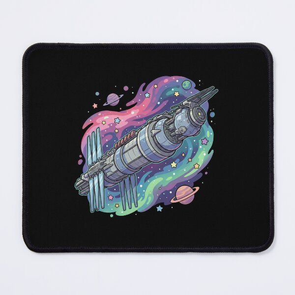 Item preview, Retro Sci-Fi Space Station Galaxy Art designed and sold by Fenay Designs.