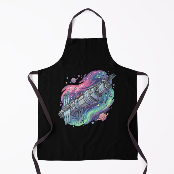 Item preview, Retro Sci-Fi Space Station Galaxy Art designed and sold by Fenay Designs.