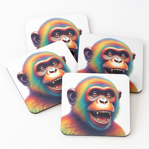 Item preview, Copy of Vibrant Walking Rainbow Monkey Illustration designed and sold by Rostislav Bouda.