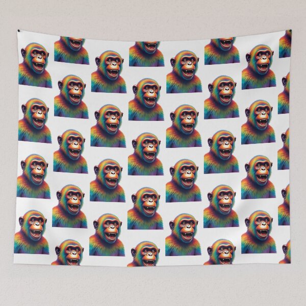 Item preview, Copy of Vibrant Walking Rainbow Monkey Illustration designed and sold by Rostislav Bouda.