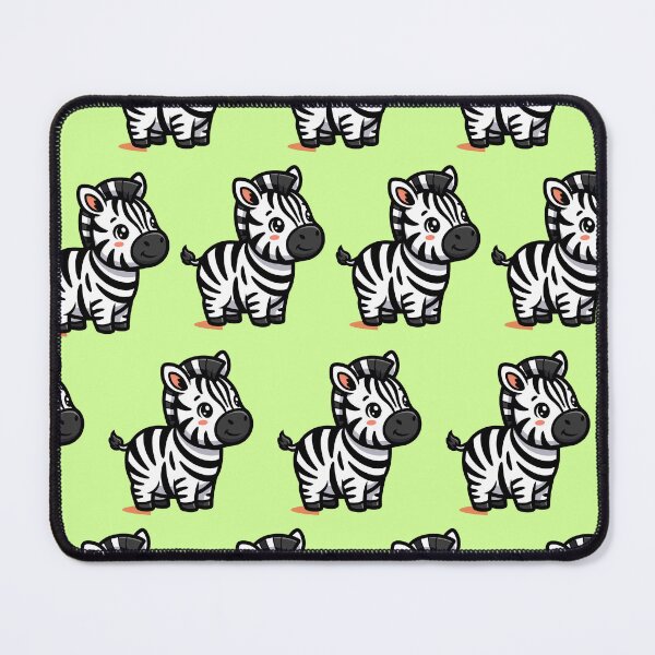 Item preview, Cute Zebra Pattern on Pistachio Green Background designed and sold by lunadesignsmoon.