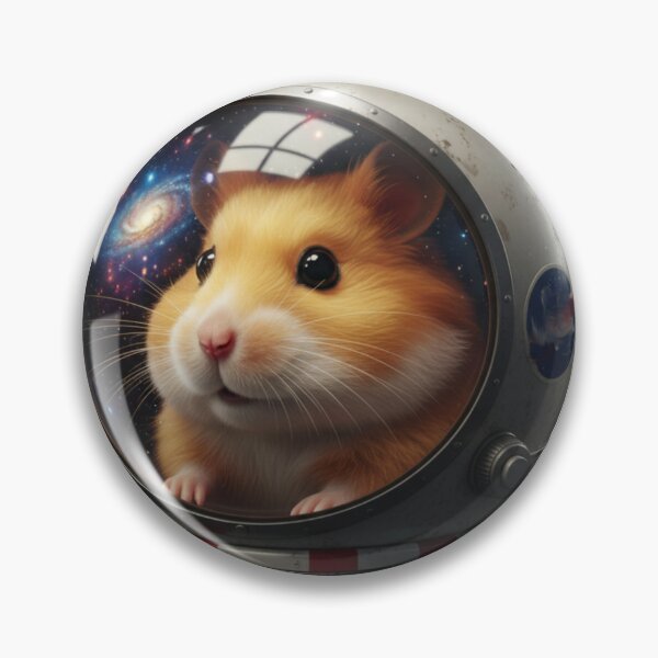 Item preview, Cute Hamster Astronaut in Space Helmet Sticker designed and sold by Maclaw200d.