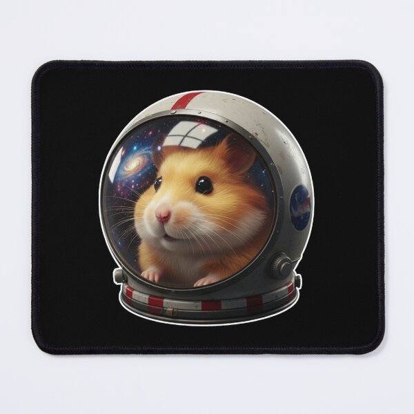Item preview, Cute Hamster Astronaut in Space Helmet Sticker designed and sold by Maclaw200d.
