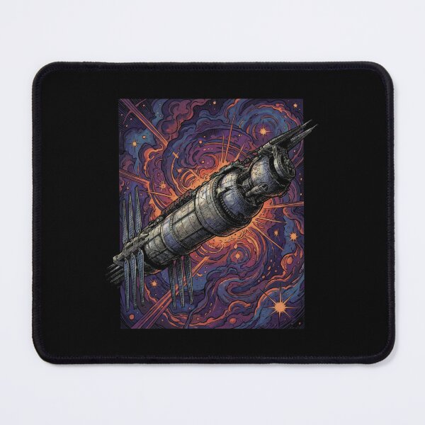 Item preview, Sci-Fi Space Station Comic Galaxy Art designed and sold by Fenay Designs.