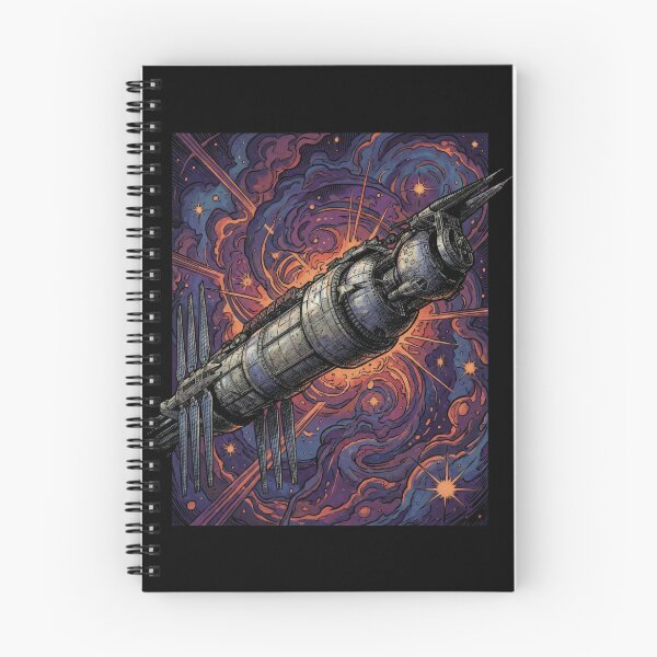 Item preview, Sci-Fi Space Station Comic Galaxy Art designed and sold by Fenay Designs.