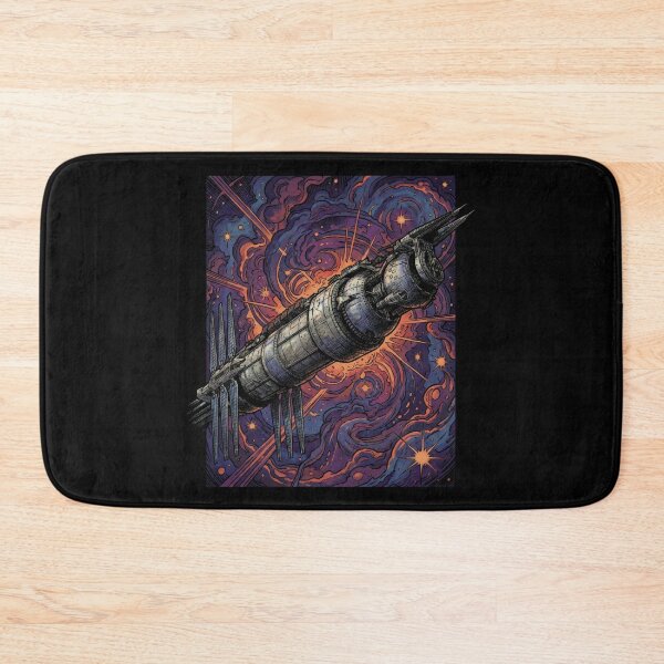 Item preview, Sci-Fi Space Station Comic Galaxy Art designed and sold by Fenay Designs.