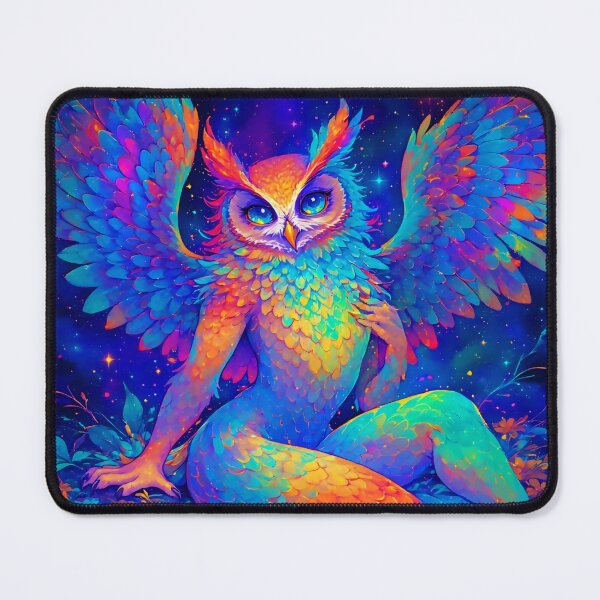 Item preview, Astral Owl Being – Luminous Fantasy Art designed and sold by Neer arts.