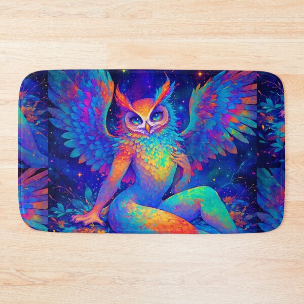 Item preview, Astral Owl Being – Luminous Fantasy Art designed and sold by Neer arts.