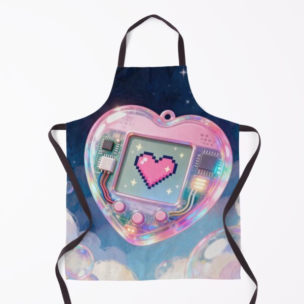 Item preview, Cyber Love Virtual Pet - Y2K Retro Translucent Heart designed and sold by HappySproutArt.