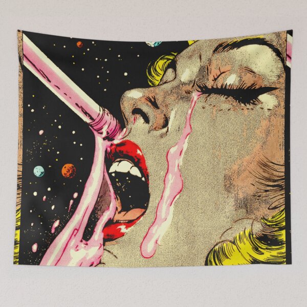 Item preview, Strawberry Milkshake 1960s Pop Art Parody designed and sold by NickWhittleArt.