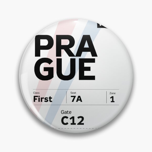 Item preview, Prague Boarding Pass PRG Czech aviation (2026 first class) designed and sold by CzechDesigns.