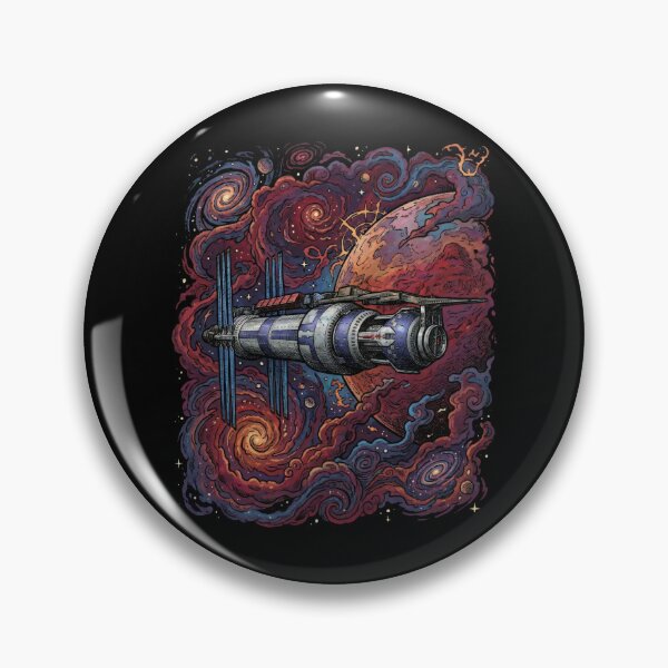 Item preview, Sci-Fi Galaxy Station Red Planet Art designed and sold by Fenay Designs.