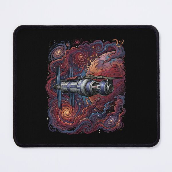 Item preview, Sci-Fi Galaxy Station Red Planet Art designed and sold by Fenay Designs.