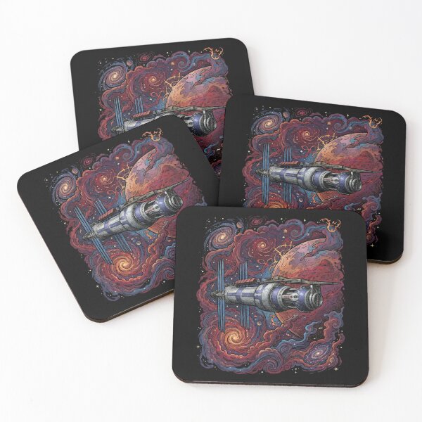 Item preview, Sci-Fi Galaxy Station Red Planet Art designed and sold by Fenay Designs.