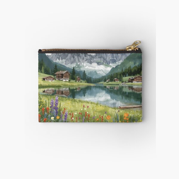 Artikelvorschau, Schweizer Berge mit Blumen entworfen und verkauft von Anisha  Vaz.