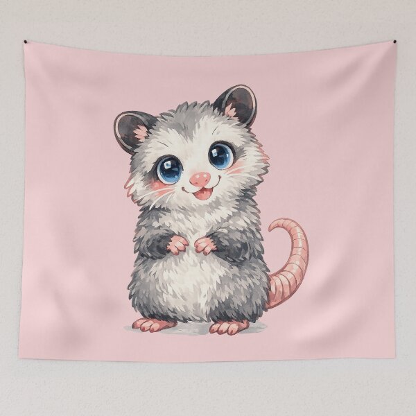 Item preview, Adorable Opossum designed and sold by GrassFedVegan.