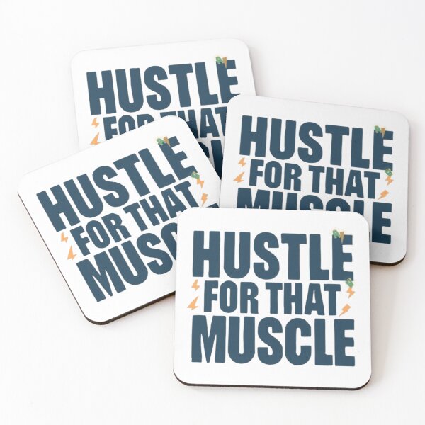 Item preview, Hustle for That Muscle – Gym Motivation Workout T-Shirt designed and sold by rsuniquestyle.