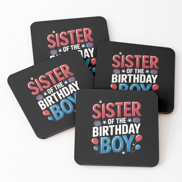 Item preview, Sister Of The Birthday Boy Spider Web Matching Family designed and sold by DigitaldeligArt.