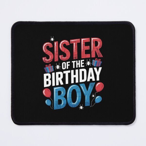 Item preview, Sister Of The Birthday Boy Spider Web Matching Family designed and sold by DigitaldeligArt.